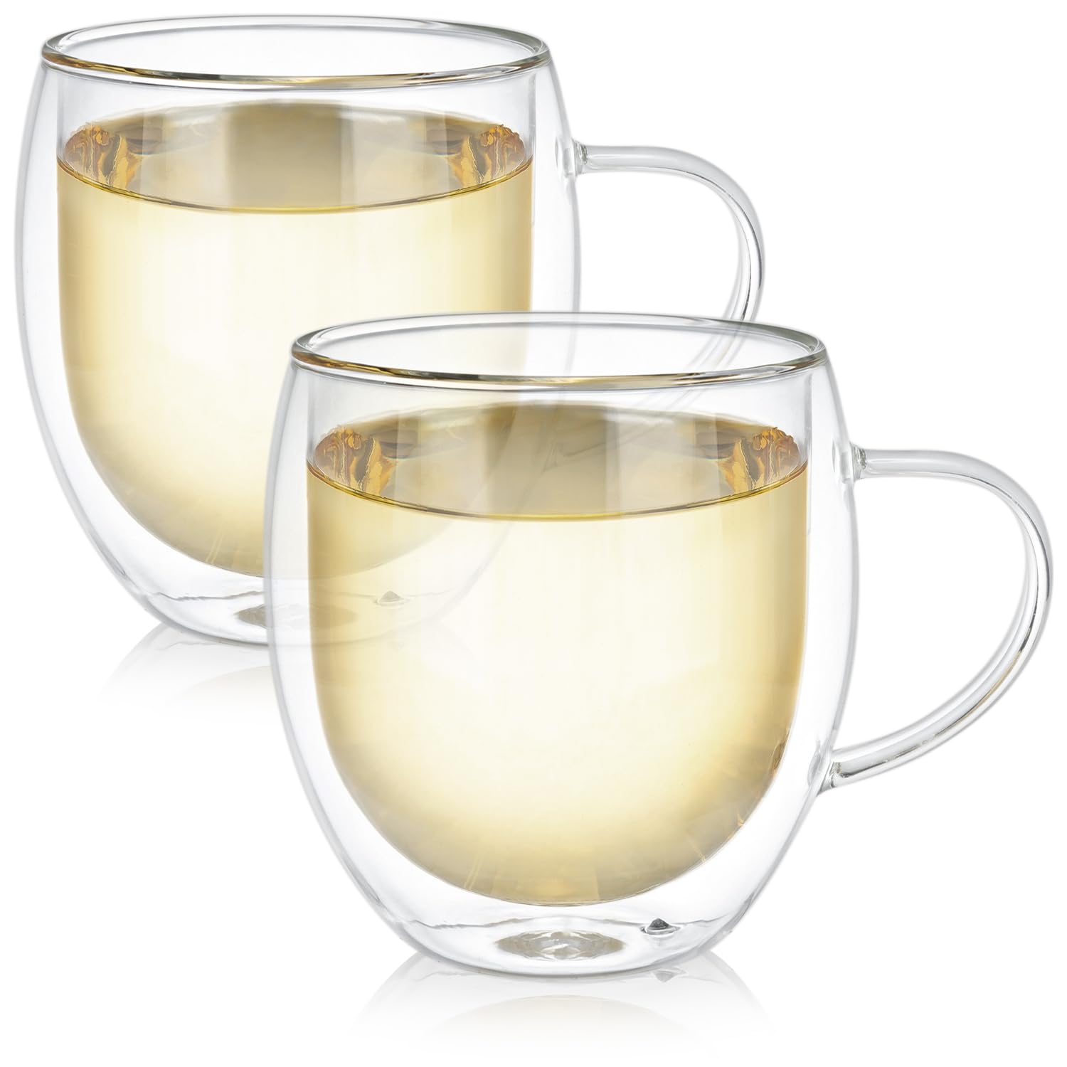 comparaison d'échelle Teabloom 500 ml montrant taille oversize pour grande boisson