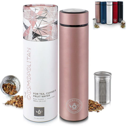Teabloom Cosmopolitan face avant montrant design élégant et portabilité