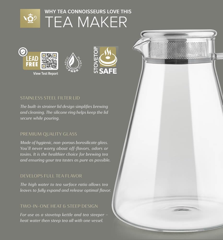 Teabloom détail du verre borosilicate résistant pour arômes préservés