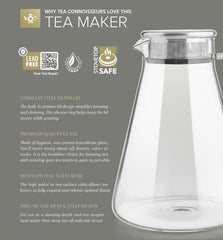 Teabloom détail du verre borosilicate résistant pour arômes préservés