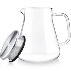 Teabloom théière en usage versant thé, simplicité et service propre