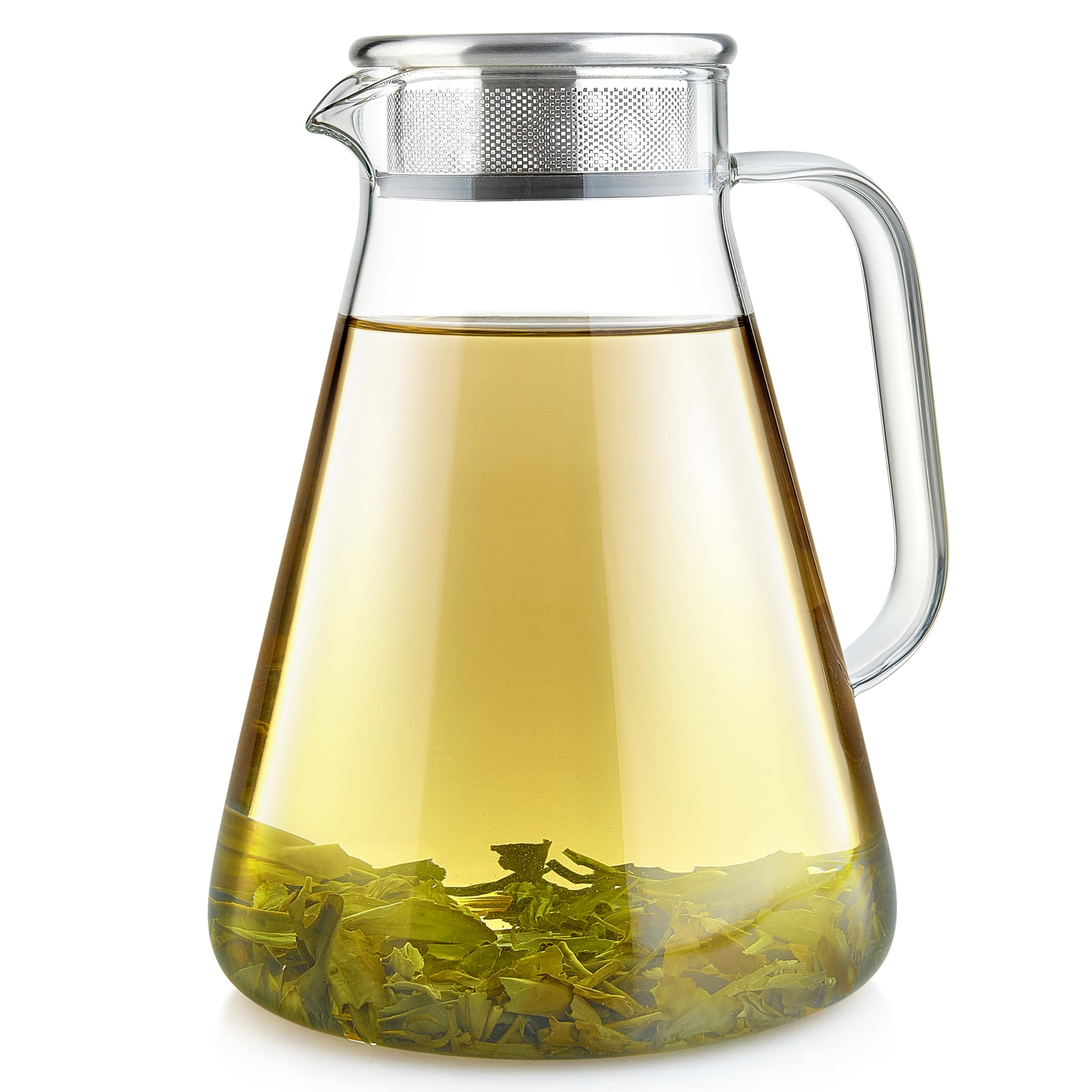 Teabloom face avant de la théière 56 oz montrant design et capacité