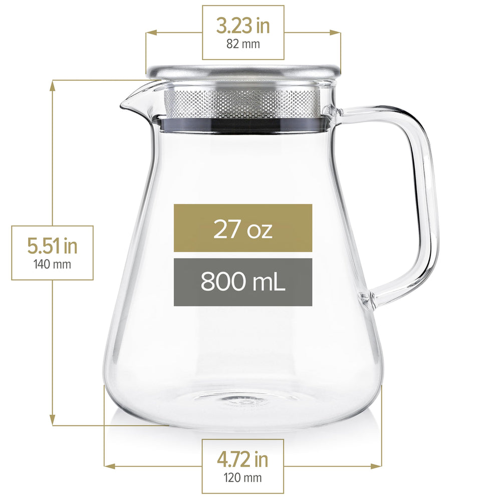 Teabloom gros plan anse ergonomique pour versement stable et sûr