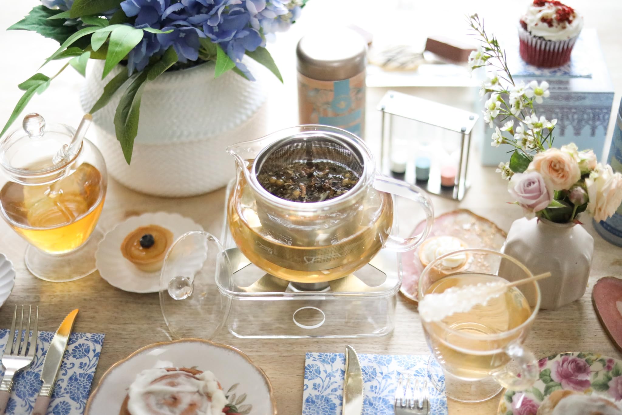 Teabloom Kyoto infuseur inox 304 amovible, facilite l'infusion et le nettoyage