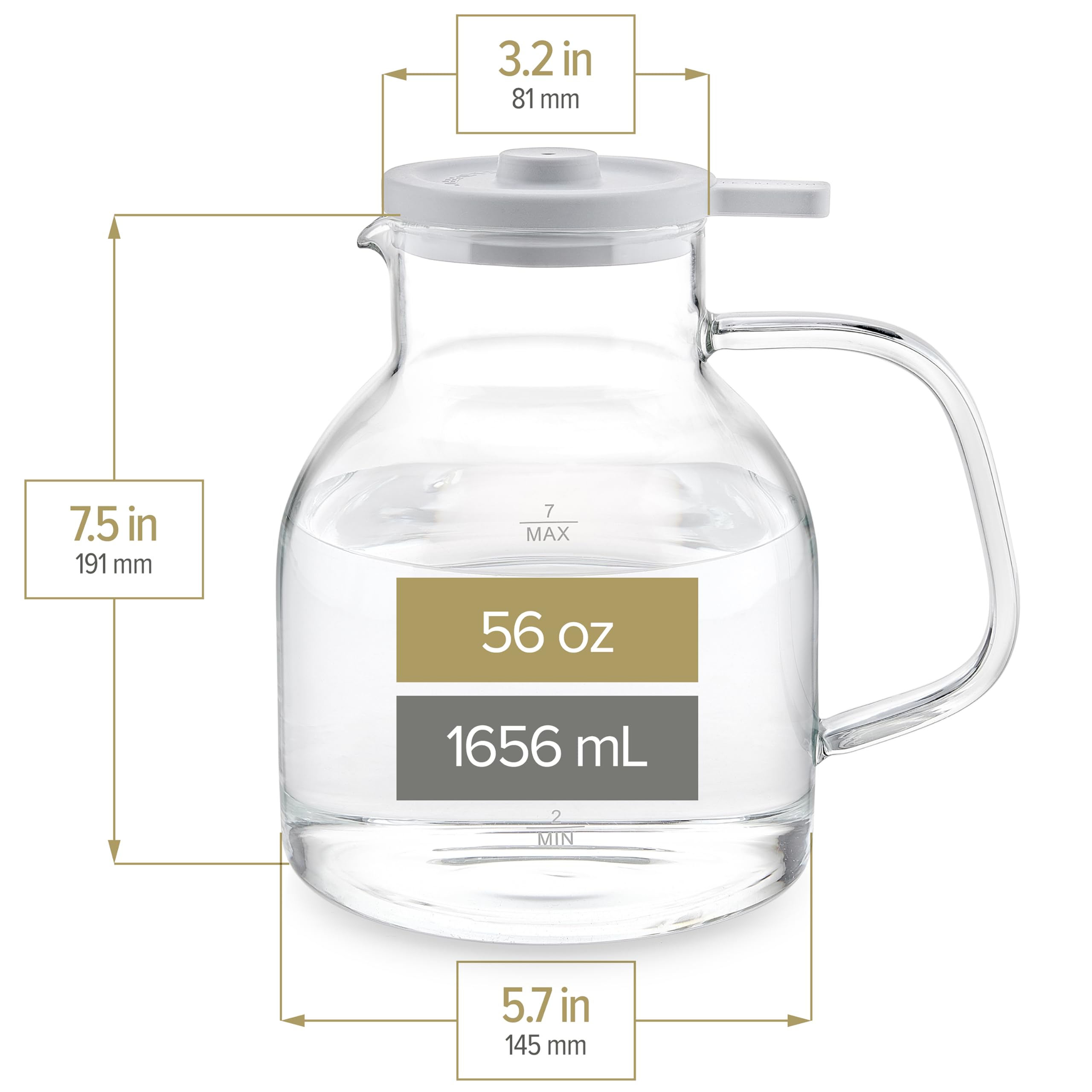 Teabloom Purity base large sur plaque pour chauffe efficace