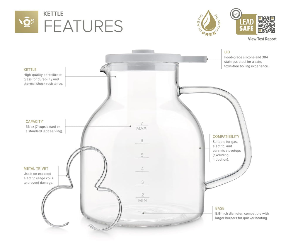 Teabloom Purity détail du sifflet pour alerte d'ébullition pratique
