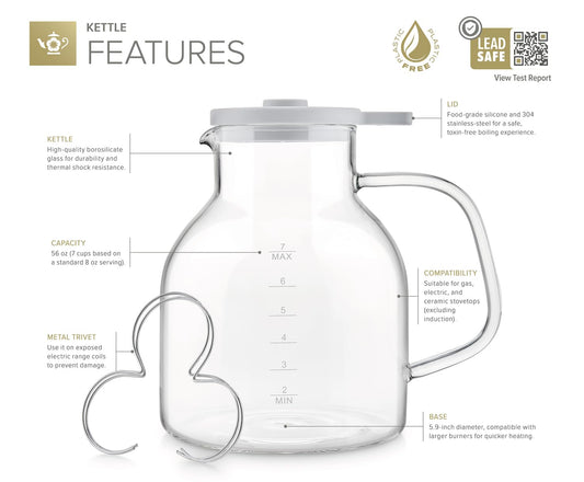 Teabloom Purity détail du sifflet pour alerte d'ébullition pratique