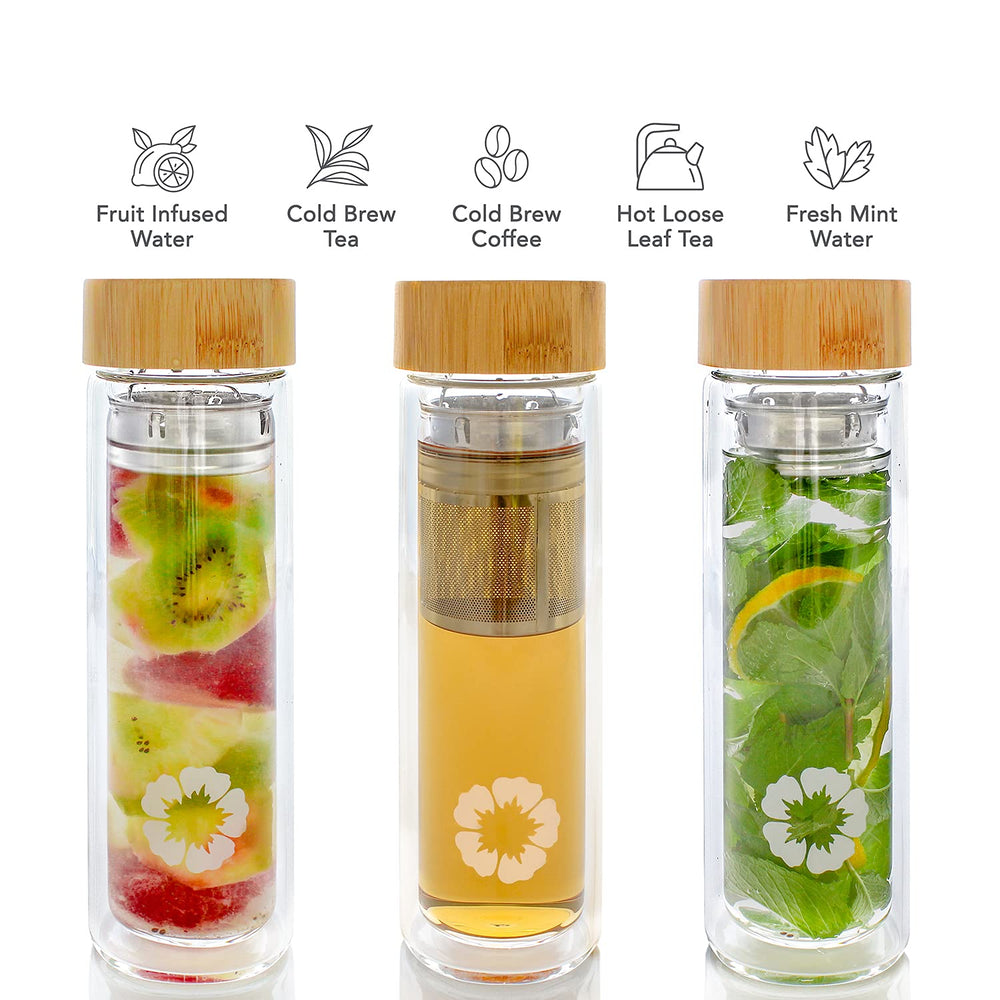 Teabloom The Pathfinder détail verre trempé garantissant résistance et pureté