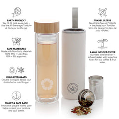 Teabloom The Pathfinder avec infuseur amovible pour infusion facile et propre