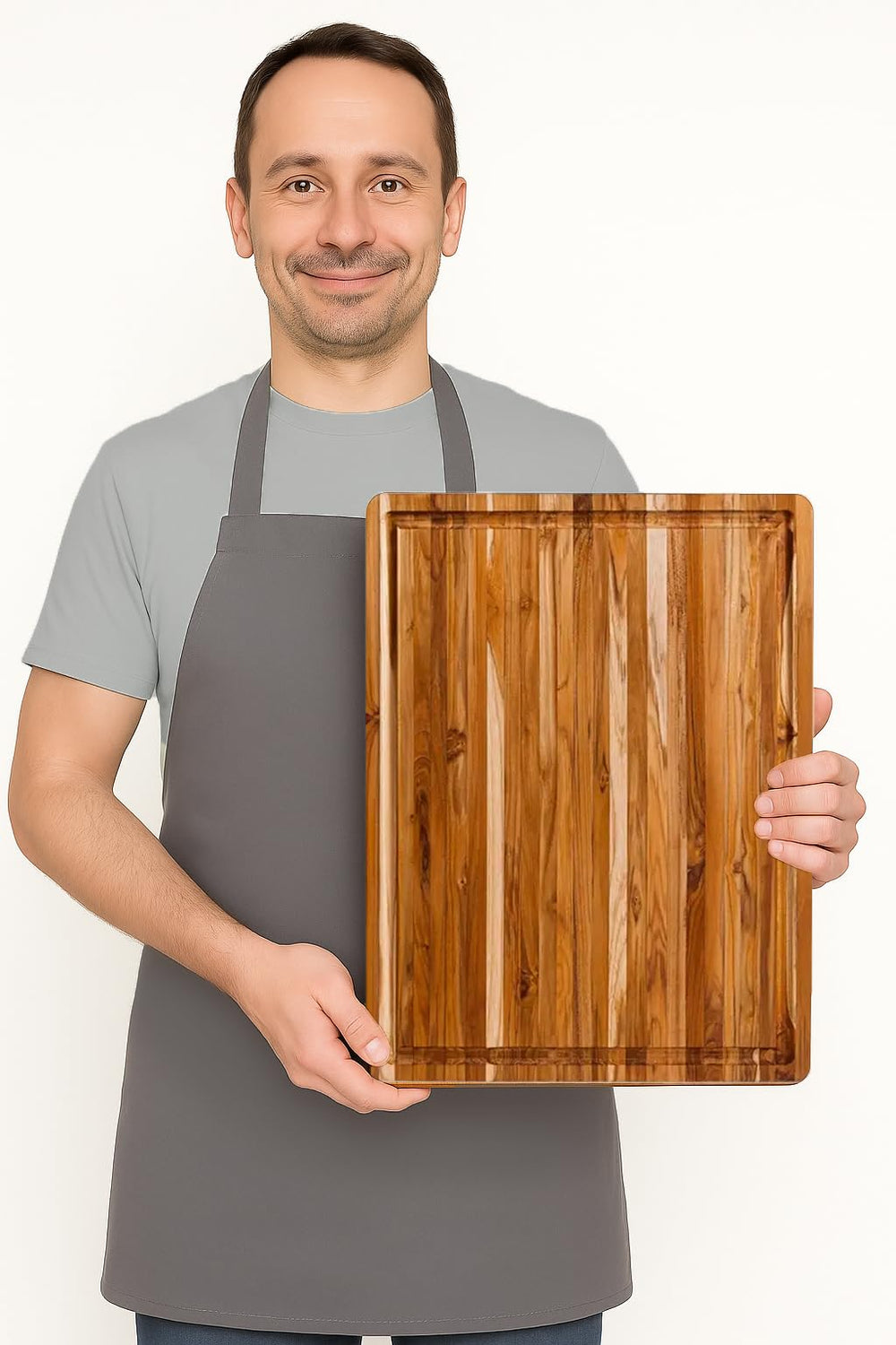 Teakhaus rigole profonde récupérant jus pour table propre