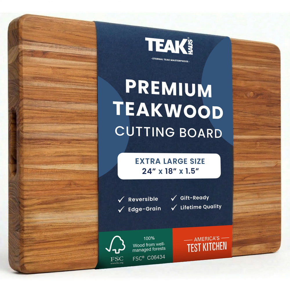 Teakhaus planche XL face avant prête à l'emploi, grande surface pour préparations