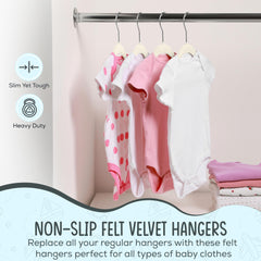 TechZoo ensemble de 50 cintres organisé pour dressing enfant