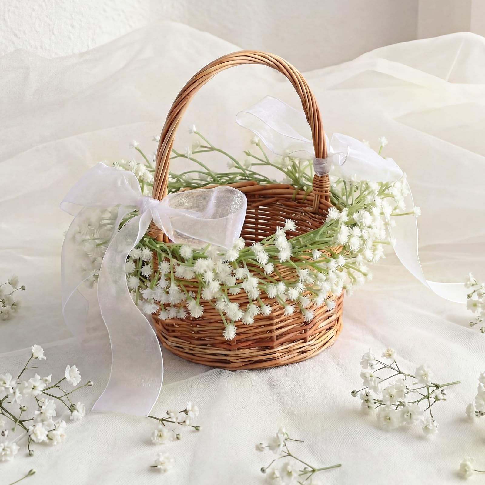 Teecyhooo panier face avant en osier, apporte charme rustique durable