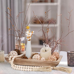 Teenyyou boules rotin de tailles variées ajoutent volume décoratif