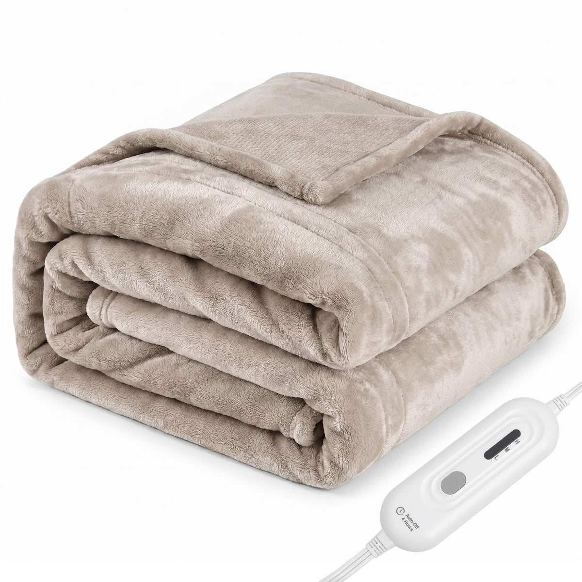 Tefici couverture chauffante face avant montrant douceur et design confortable