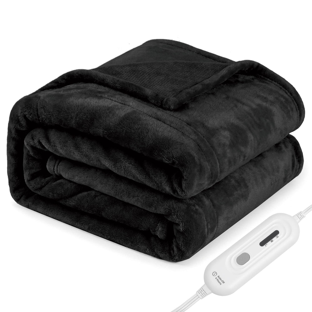 Tefici plaid chauffant face avant montrant la texture et le style chaleureux