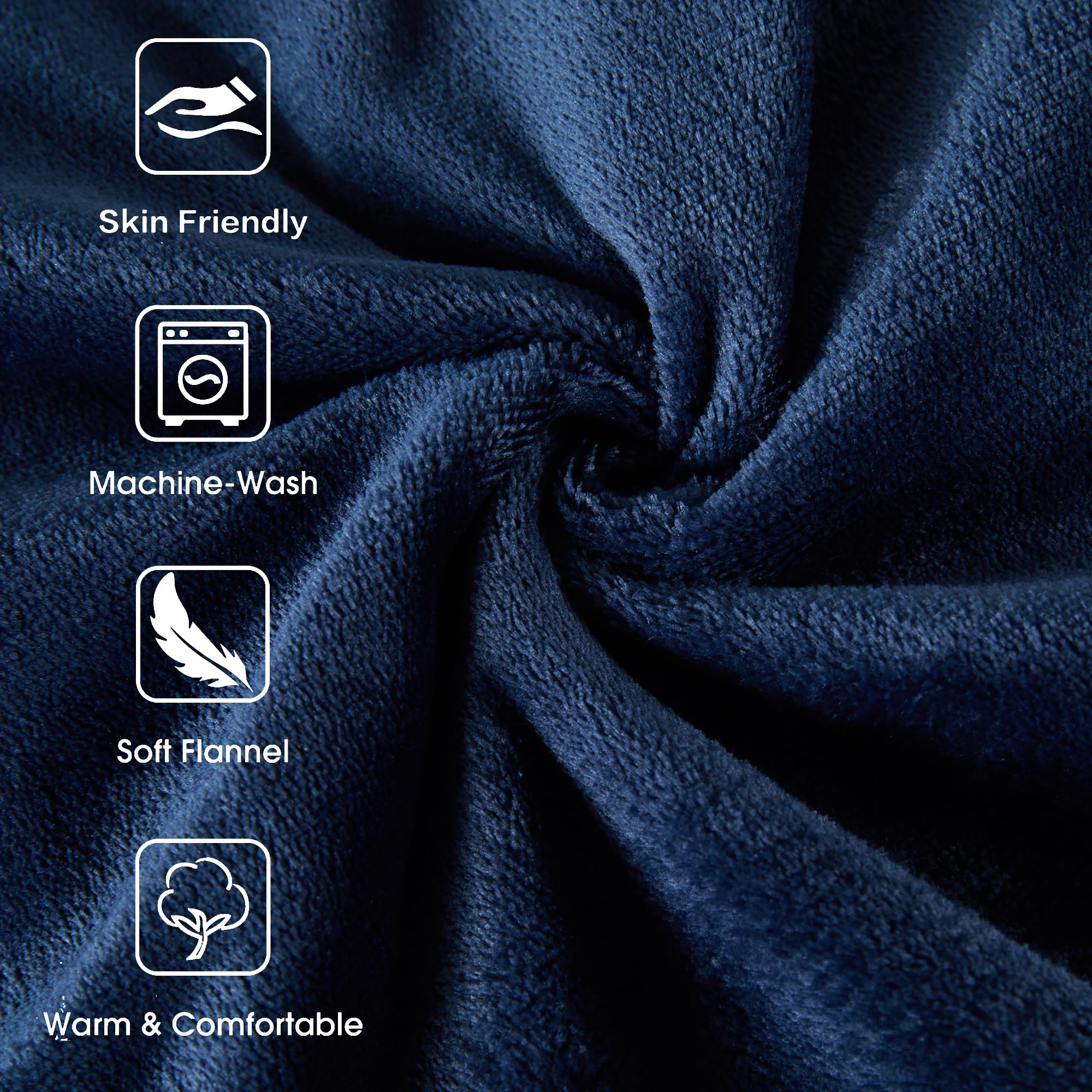Tefici couverture pliée facile à ranger et transporter pour voyages pratiques