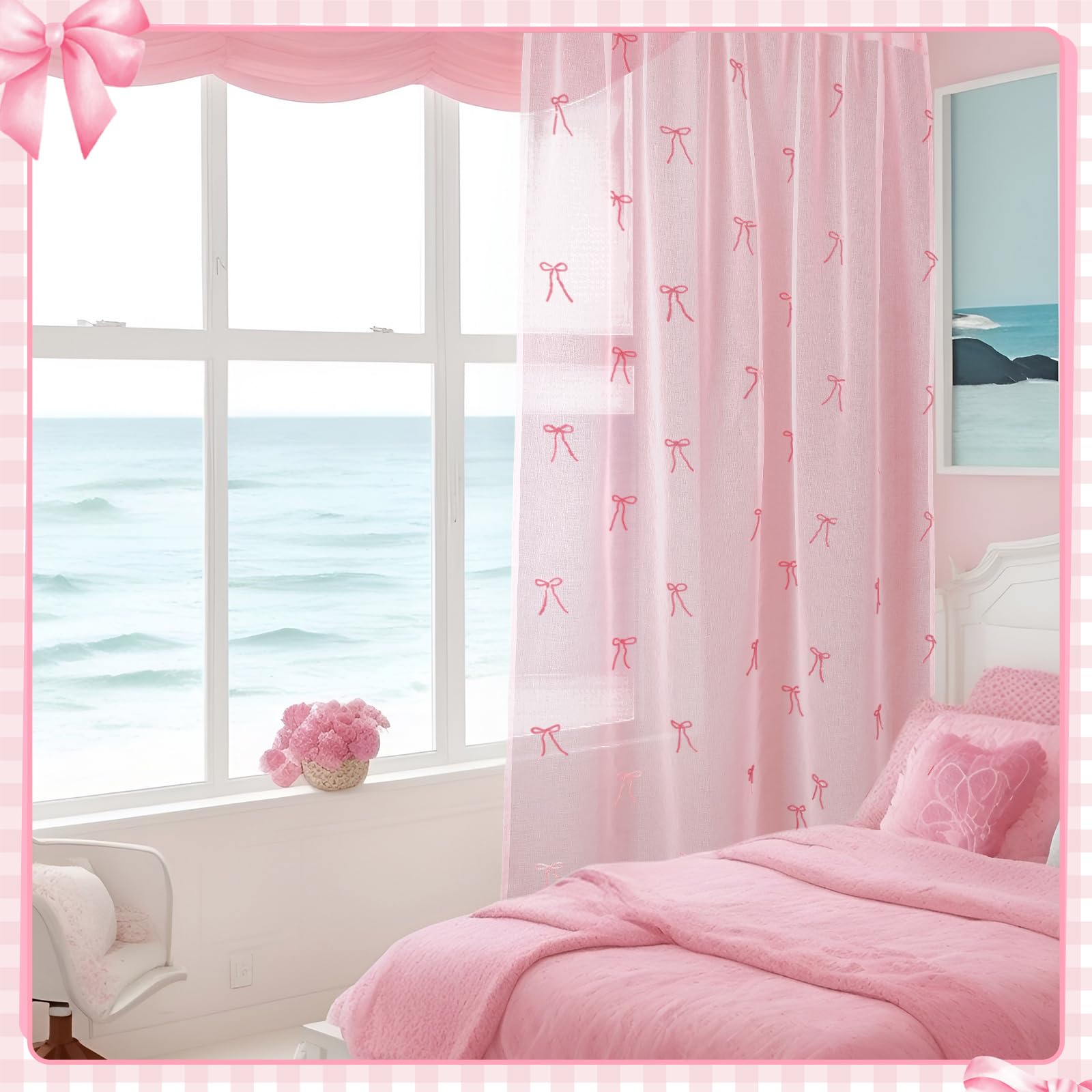 Tegeme chambre en situation décor féminine et diffusion douce de lumière