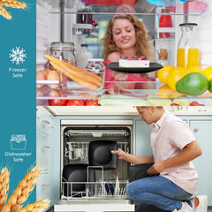 Teivio vaisselle empilée pour gain de place, design carré pratique pour rangement