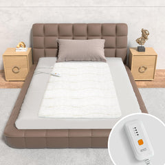 Templewet face avant de la housse chauffante montrant un tissu doux pour confort