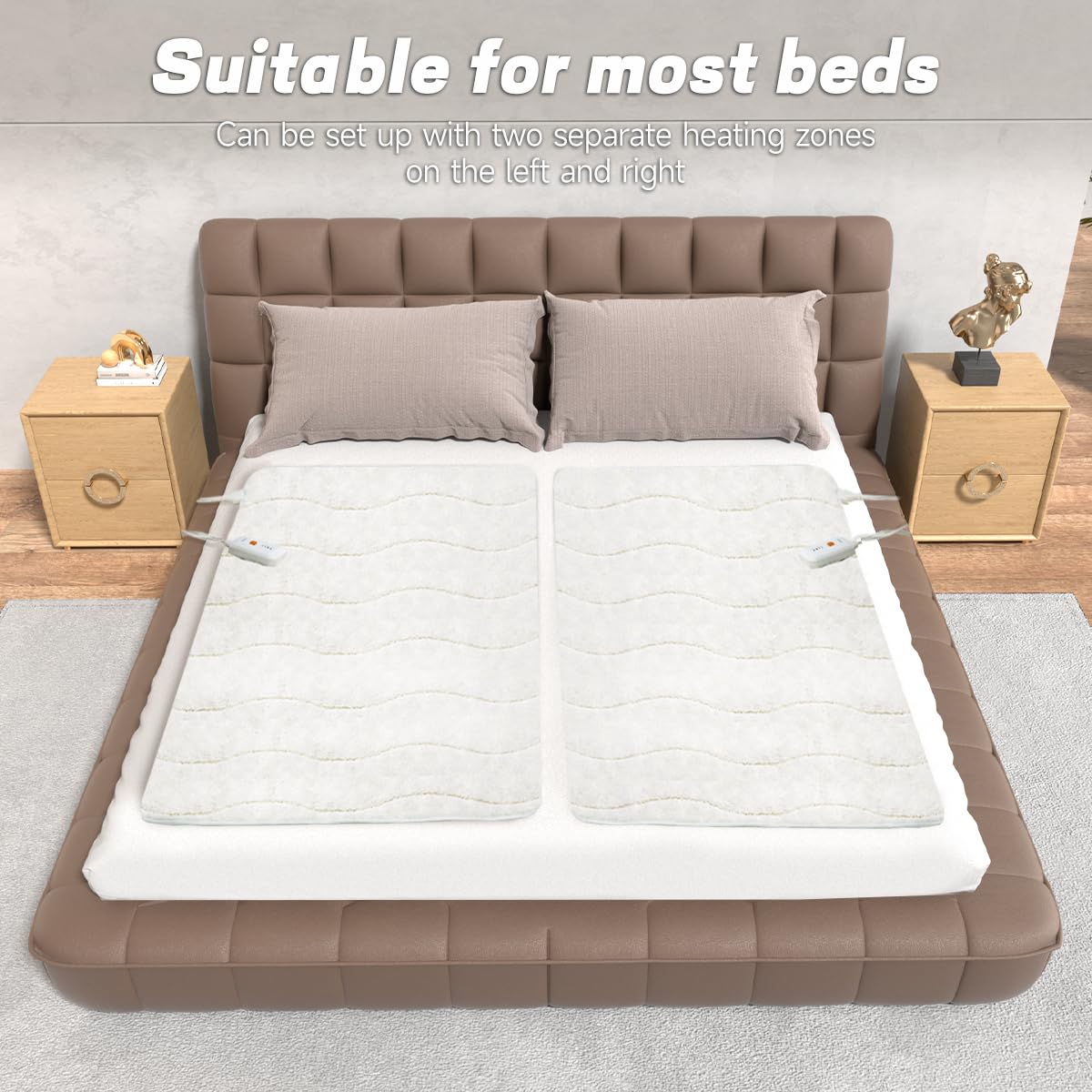 Templewet installé sur matelas mini twin assurant chaleur uniforme toute la nuit