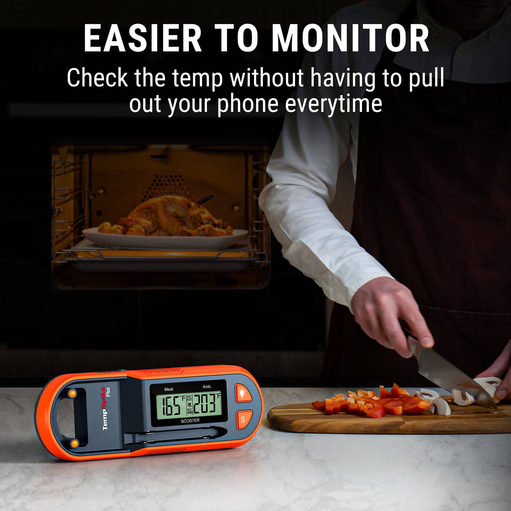 TempPro sonde dans viande image usage précis pour cuissons parfaites