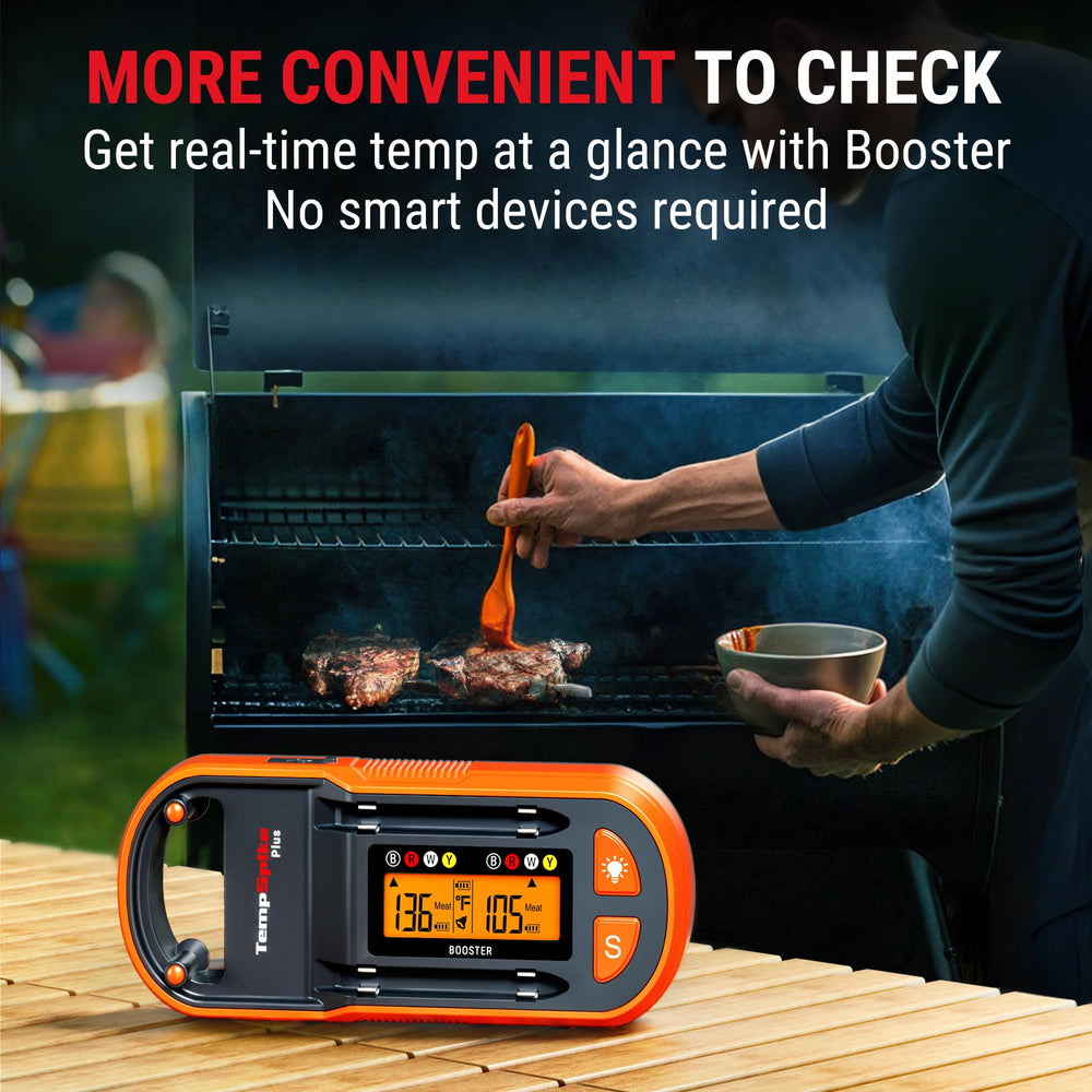 TempPro thermomètre tenu en main pour montrer l’échelle et l’ergonomie