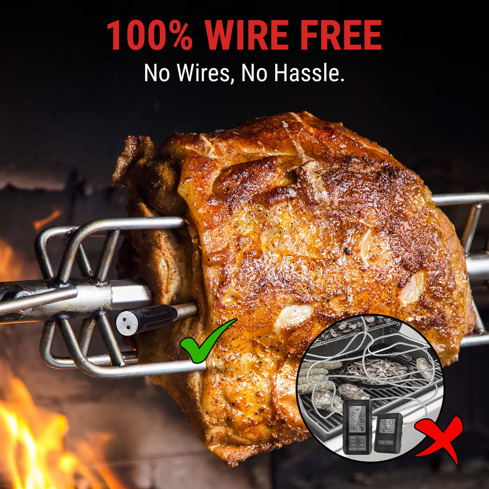 TempPro TempSpike en usage sur un grill, bénéfice praticité sans fil
