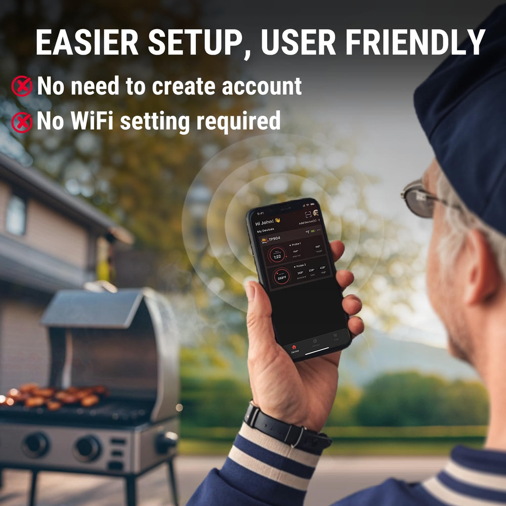TempPro TempSync en usage sur barbecue pour cuisson sans surveillance