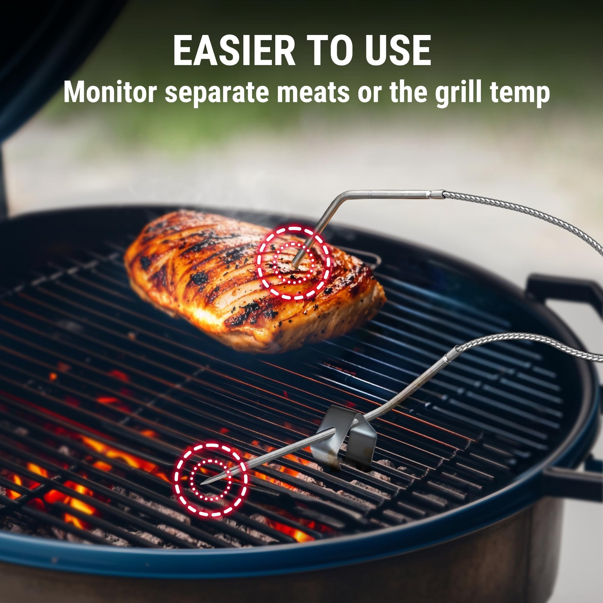 TempPro TempSync sondes en acier trempé quitte cuisson précise