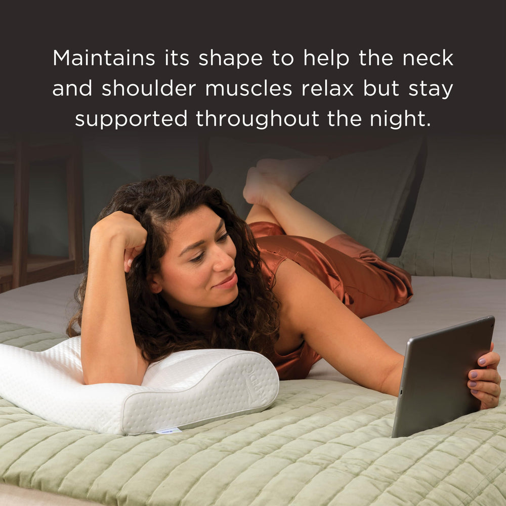 Tempur-Pedic dormeur dorsal bénéficiant du soutien de la nuque