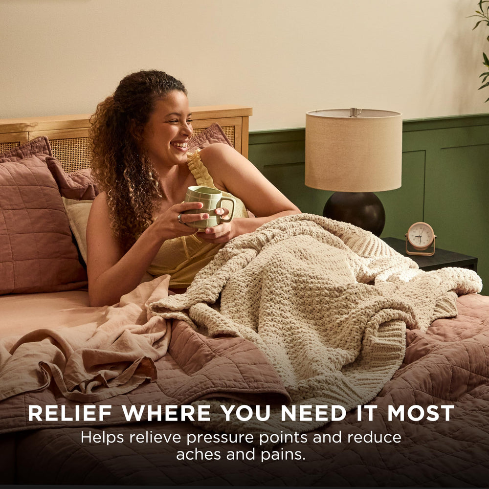 Jupe extensible Tempur-Pedic ajustée autour d’un matelas pour maintien sûr