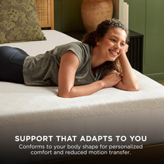 Tempur-Pedic surmatelas installé sur lit, confort amélioré immédiat