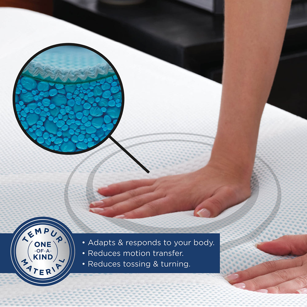Tempur-Pedic surmatelas posé sur lit Queen pour confort instantané