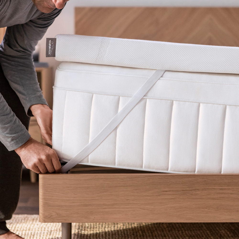 Tempur-Pedic surmatelas installé dans camping-car preuve de portabilité