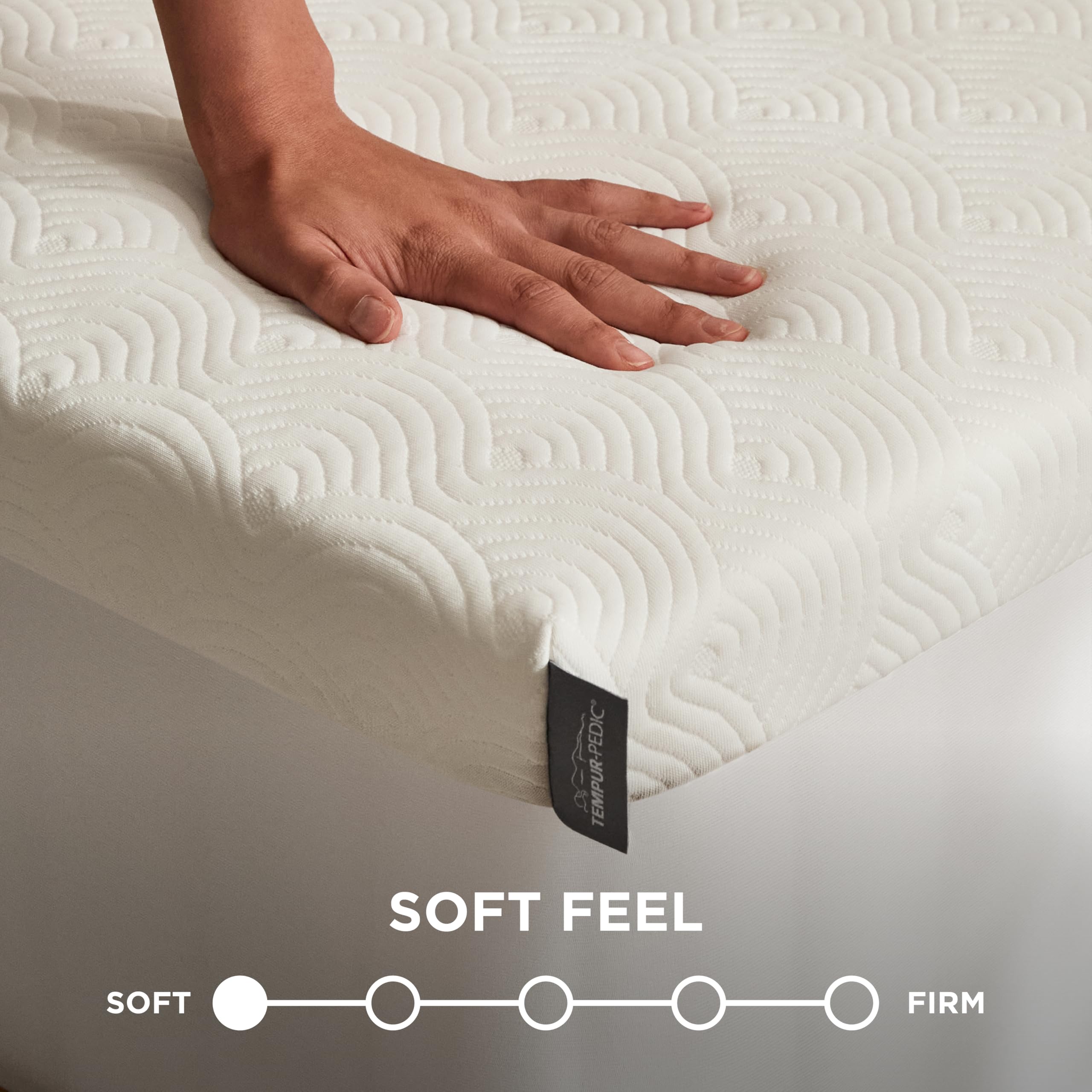 Tempur-Pedic tissu ultra-doux démontrant douceur au toucher