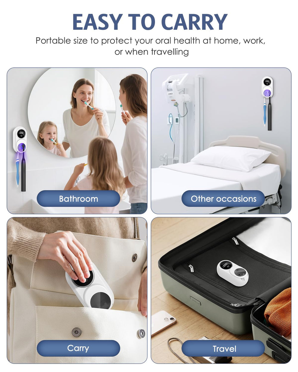 Temracha câble Type-C et batterie 2000mAh pour recharge pratique