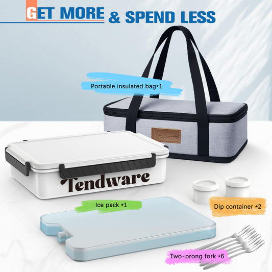 TENDWARE LIFE plateau compartiments gros plan pour séparer saveurs