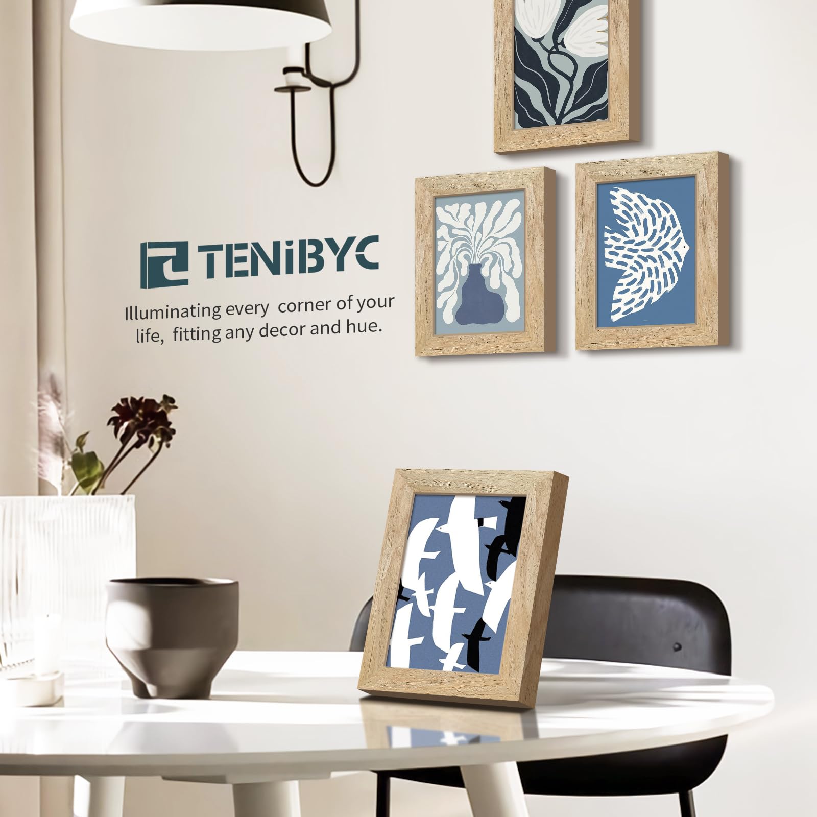 TENIBYC ensemble de 4 cadres 5x7 pour une présentation coordonnée