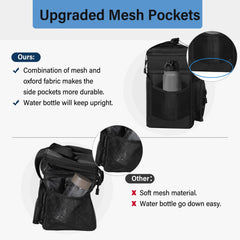 TENKIST sac déployé illustrant la capacité extensible pour plus de repas et boissons