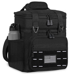 TENKIST sac repas face avant robuste, design noir professionnel et protection durable