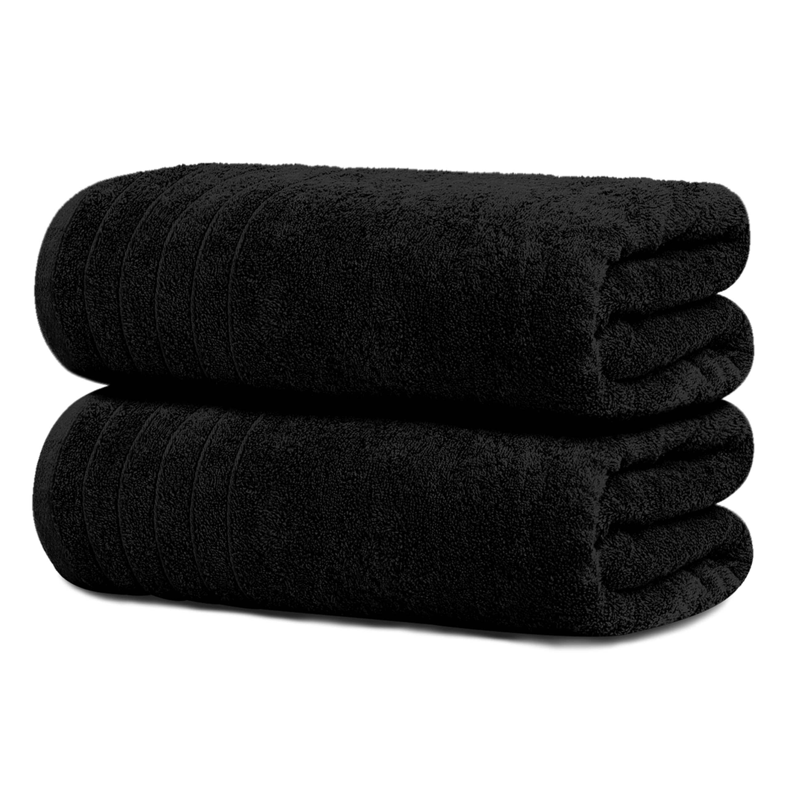 Tens Towels serviette pliée en noir montrant finition nette et rangement compact