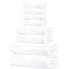 Tens Towels vue avant de l’ensemble 8 pièces montrant packaging propre et minimal