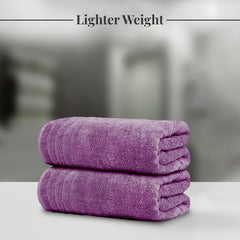 Gros plan fibre coton super fin Tens Towels offrant douceur et séchage rapide