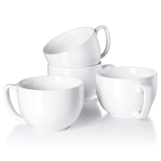 Teocera tasse 16oz face avant montrant design blanc et capacité généreuse