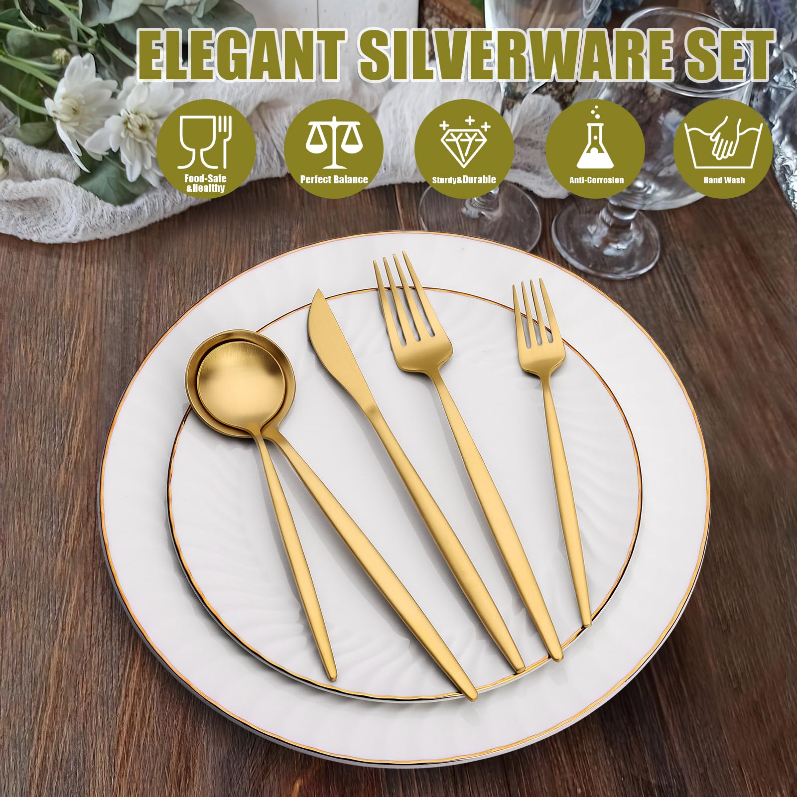 Terlulu fourchette dessert sur table assurant design contemporain