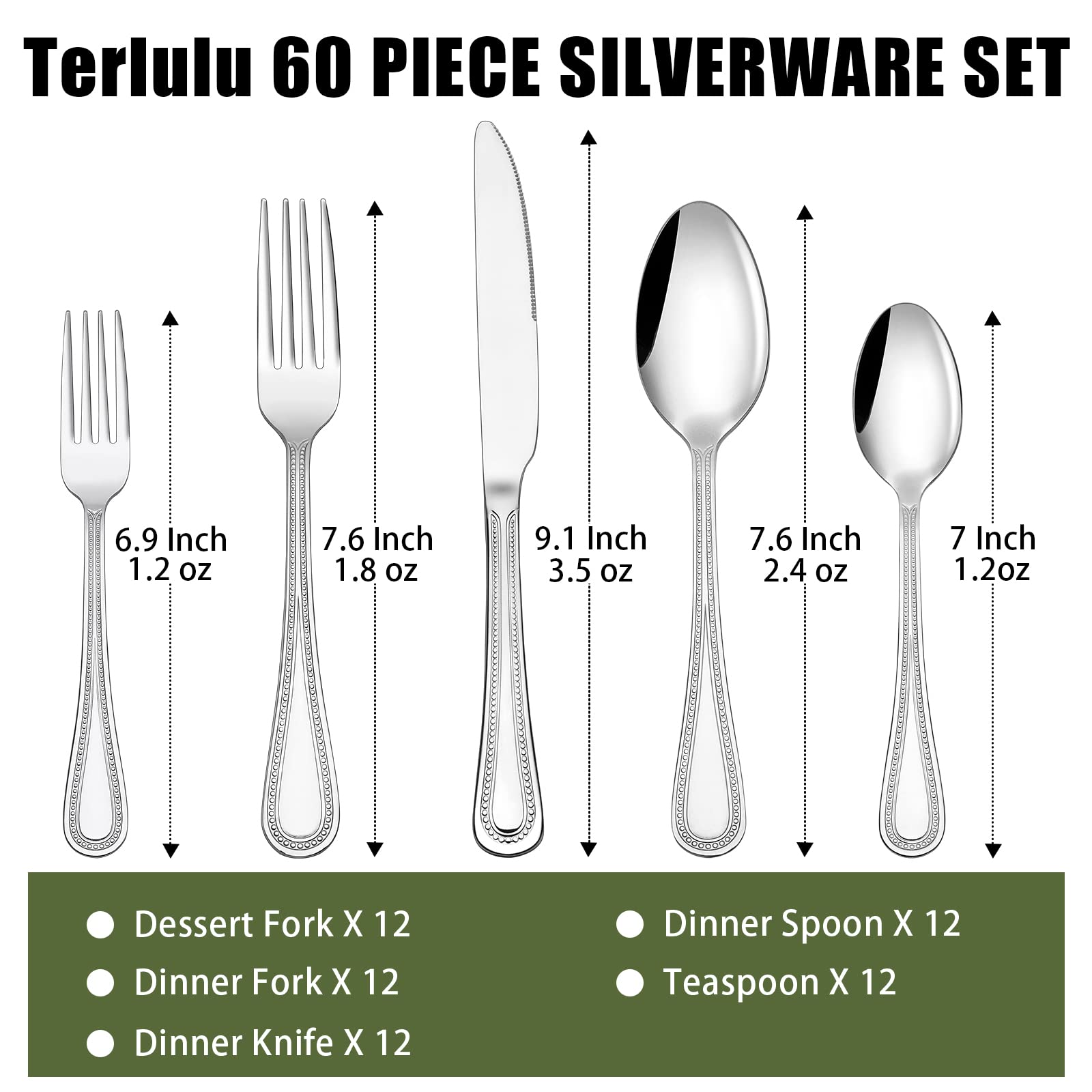Terlulu gros plan poignée perlées soulignant le style et la finition