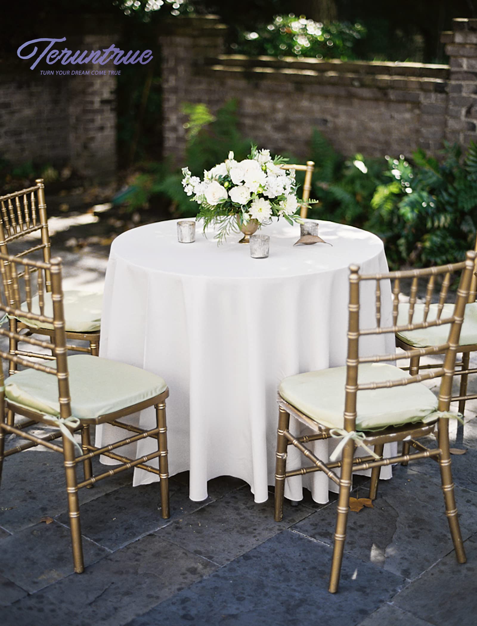 Teruntrue nappe sur table buffet décorée facilite l'organisation