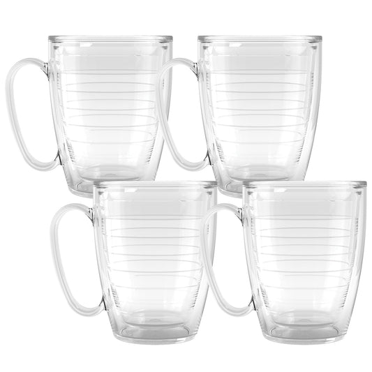 Tervis mug 16oz face avant montrant la transparence et l’esthétique
