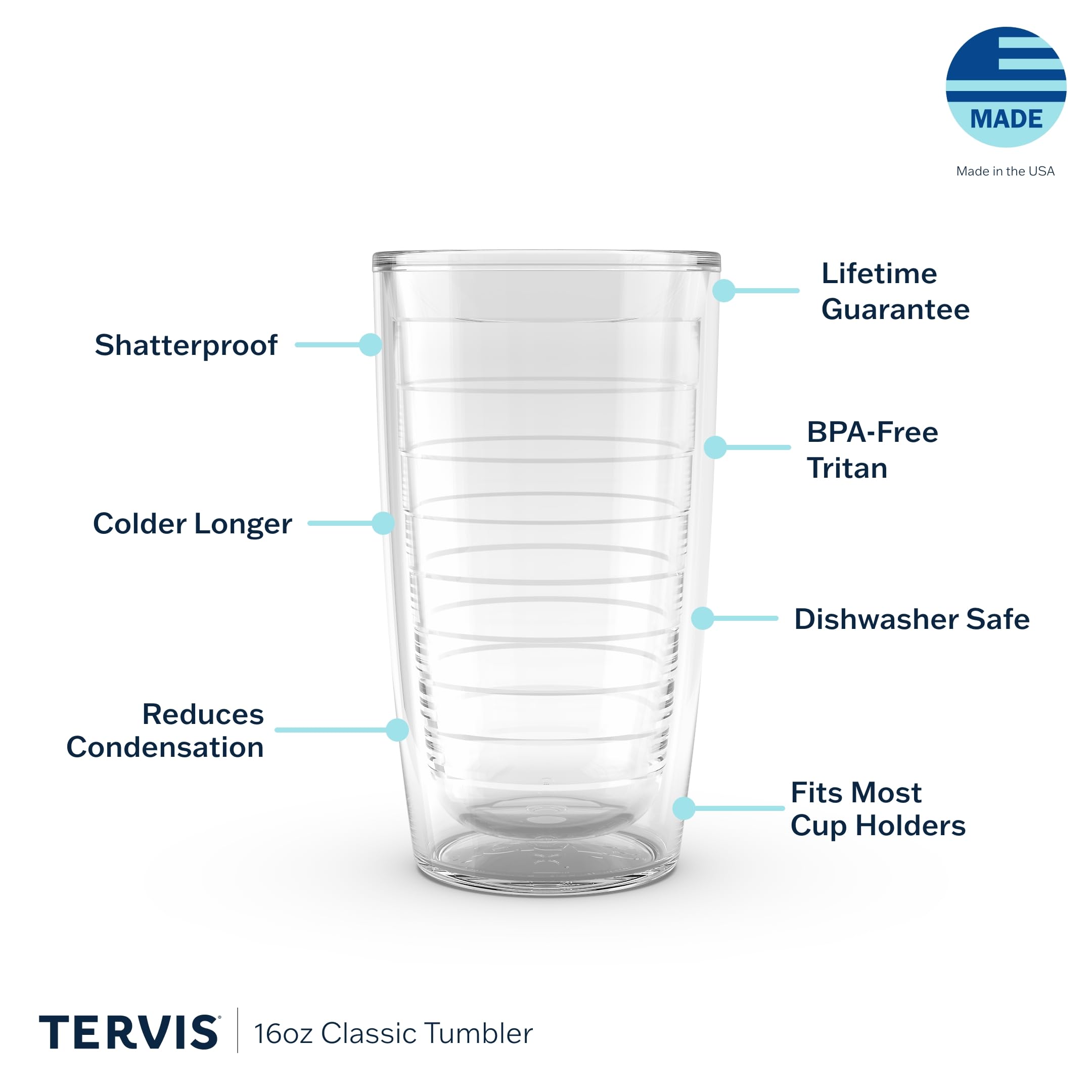 Tervis ensemble 4 pièces emballage, avantage : set assorti prêt à offrir